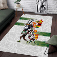 Zimbabwe Rugby The Champions 2025 Area Rug Warriors Sable Antelope - Wonder Print Shop