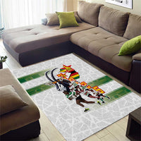 Zimbabwe Rugby The Champions 2025 Area Rug Warriors Sable Antelope - Wonder Print Shop