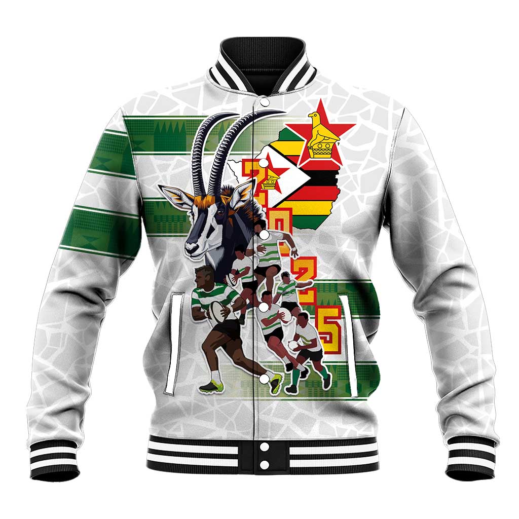 Custom Zimbabwe Rugby The Champions 2025 Baseball Jacket Warriors Sable Antelope - Wonder Print Shop