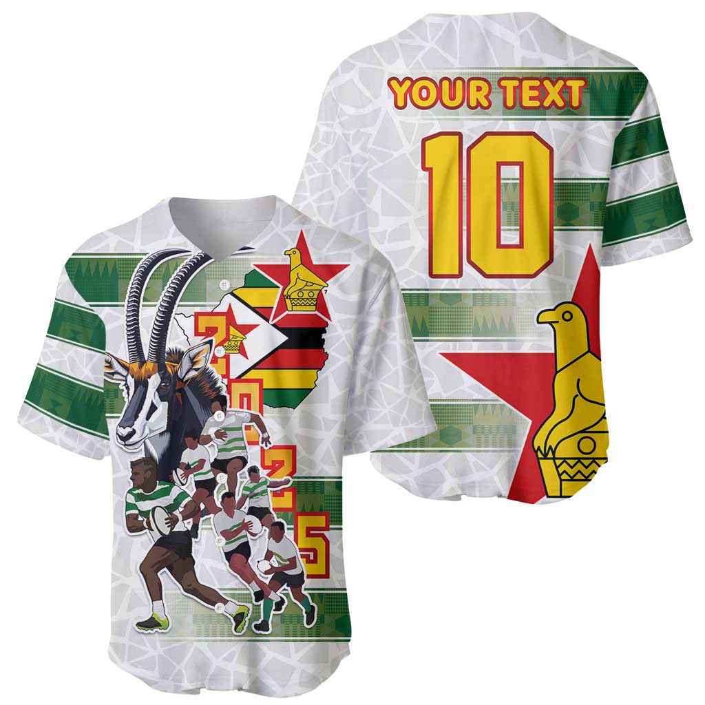 Custom Zimbabwe Rugby The Champions 2025 Baseball Jersey Warriors Sable Antelope - Wonder Print Shop