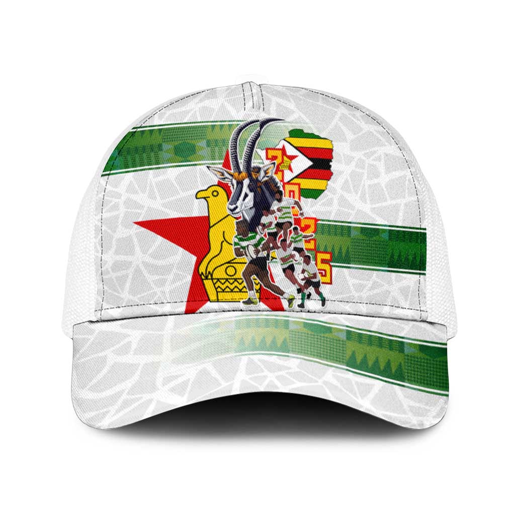 Zimbabwe Rugby The Champions 2025 Baseball Net Cap Warriors Sable Antelope - Wonder Print Shop