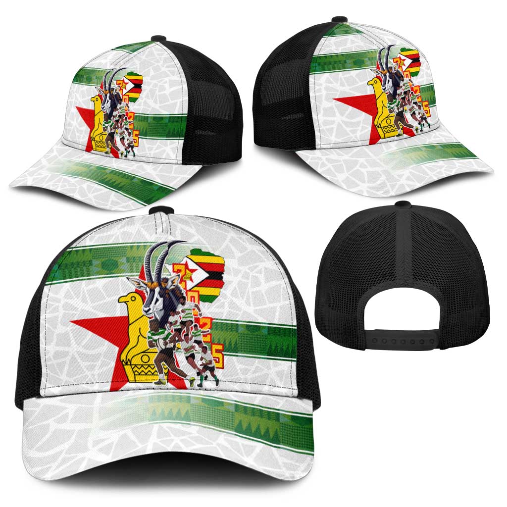 Zimbabwe Rugby The Champions 2025 Baseball Net Cap Warriors Sable Antelope - Wonder Print Shop