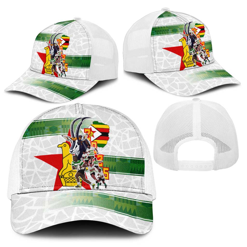 Zimbabwe Rugby The Champions 2025 Baseball Net Cap Warriors Sable Antelope - Wonder Print Shop