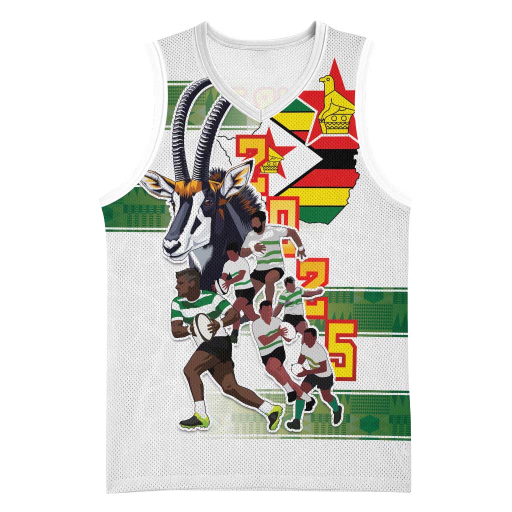 Custom Zimbabwe Rugby The Champions 2025 Basketball Jersey Warriors Sable Antelope - Wonder Print Shop