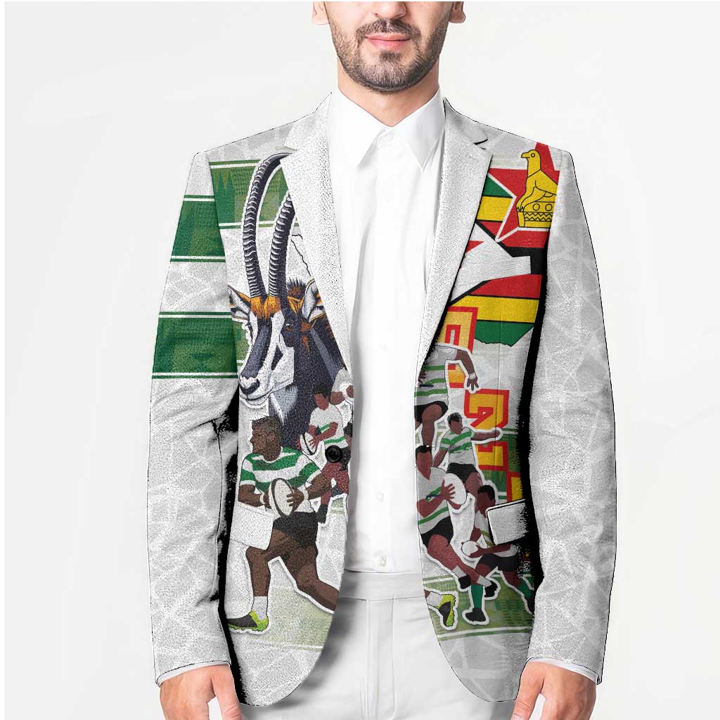 Custom Zimbabwe Rugby The Champions 2025 Blazer Warriors Sable Antelope - Wonder Print Shop