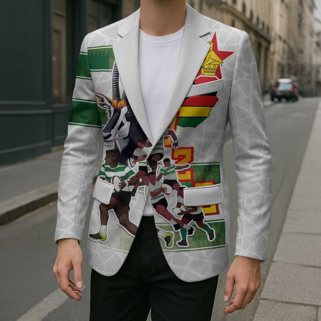 Custom Zimbabwe Rugby The Champions 2025 Blazer Warriors Sable Antelope - Wonder Print Shop