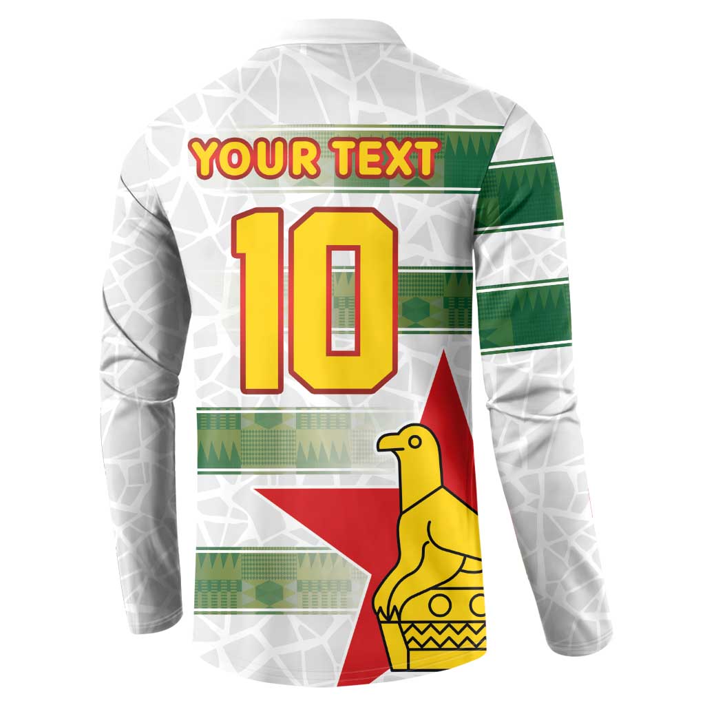 Custom Zimbabwe Rugby The Champions 2025 Button Sweatshirt Warriors Sable Antelope - Wonder Print Shop