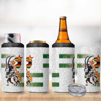 Zimbabwe Rugby The Champions 2025 4 in 1 Can Cooler Tumbler Warriors Sable Antelope - Wonder Print Shop