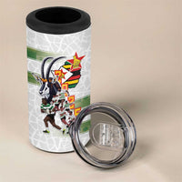 Zimbabwe Rugby The Champions 2025 4 in 1 Can Cooler Tumbler Warriors Sable Antelope - Wonder Print Shop