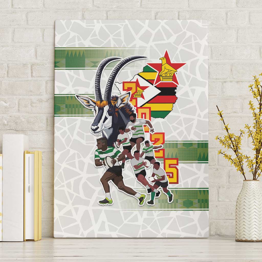 Zimbabwe Rugby The Champions 2025 Canvas Wall Art Warriors Sable Antelope - Wonder Print Shop