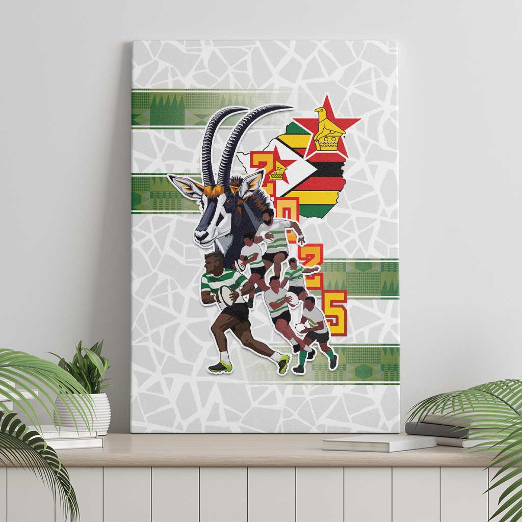 Zimbabwe Rugby The Champions 2025 Canvas Wall Art Warriors Sable Antelope - Wonder Print Shop