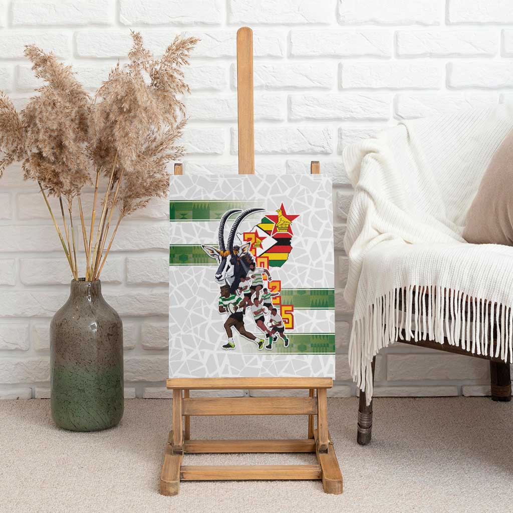 Zimbabwe Rugby The Champions 2025 Canvas Wall Art Warriors Sable Antelope - Wonder Print Shop