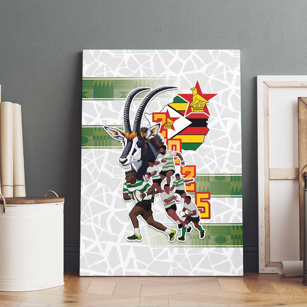 Zimbabwe Rugby The Champions 2025 Canvas Wall Art Warriors Sable Antelope - Wonder Print Shop