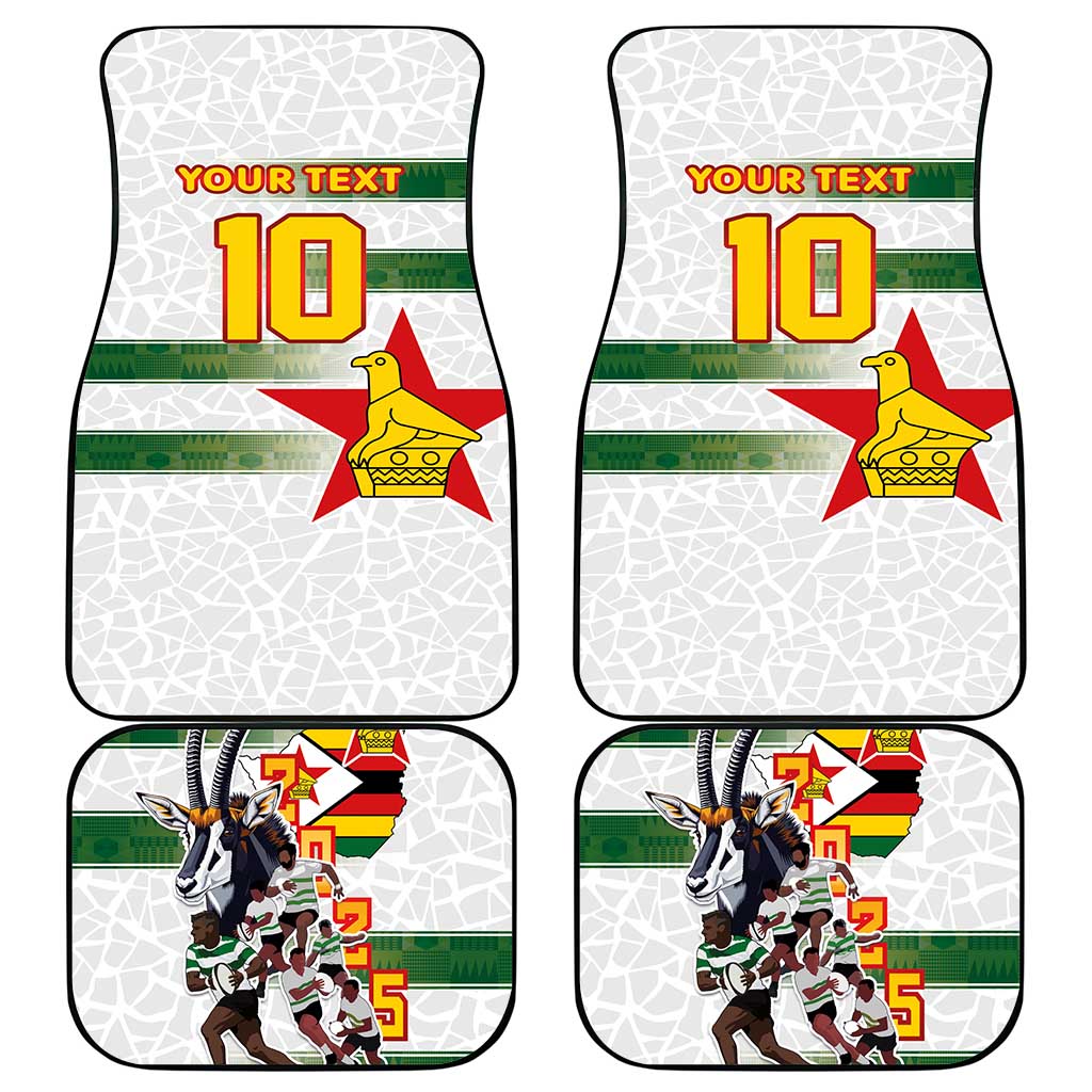 Zimbabwe Rugby The Champions 2025 Car Mats Warriors Sable Antelope - Wonder Print Shop