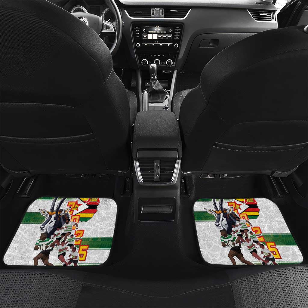 Zimbabwe Rugby The Champions 2025 Car Mats Warriors Sable Antelope - Wonder Print Shop