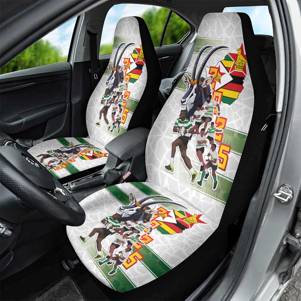 Zimbabwe Rugby The Champions 2025 Car Seat Cover Warriors Sable Antelope - Wonder Print Shop