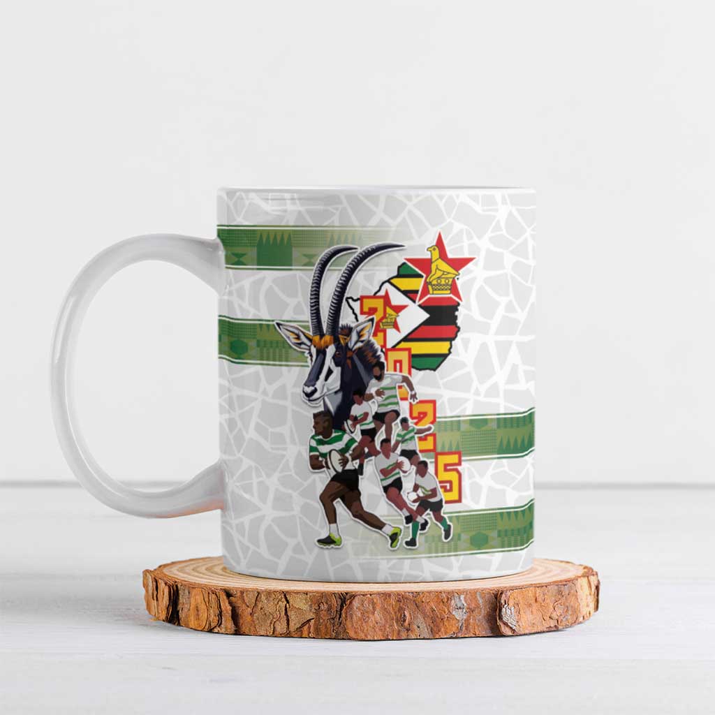 Zimbabwe Rugby The Champions 2025 Ceramic Mug Warriors Sable Antelope - Wonder Print Shop