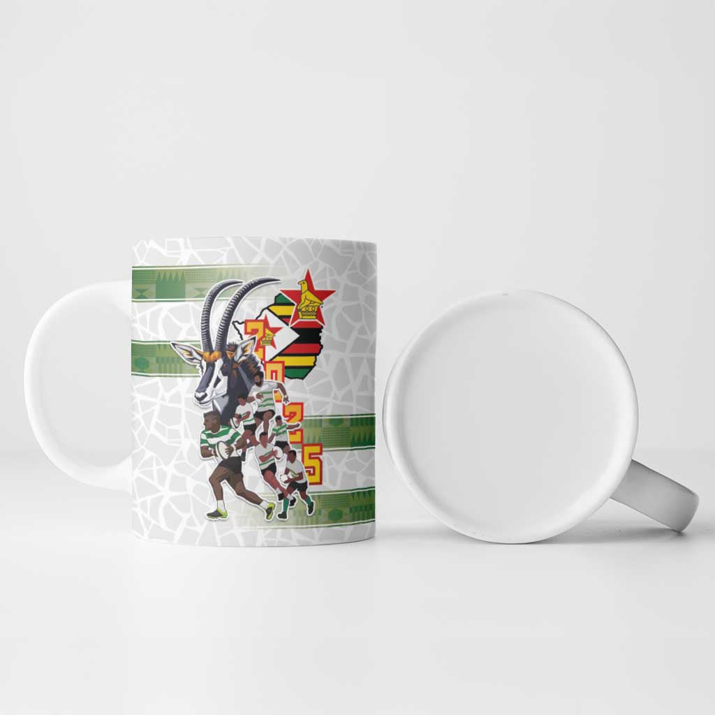 Zimbabwe Rugby The Champions 2025 Ceramic Mug Warriors Sable Antelope - Wonder Print Shop