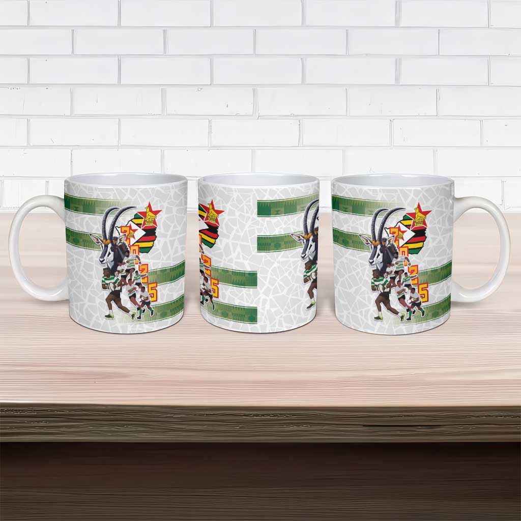 Zimbabwe Rugby The Champions 2025 Ceramic Mug Warriors Sable Antelope - Wonder Print Shop