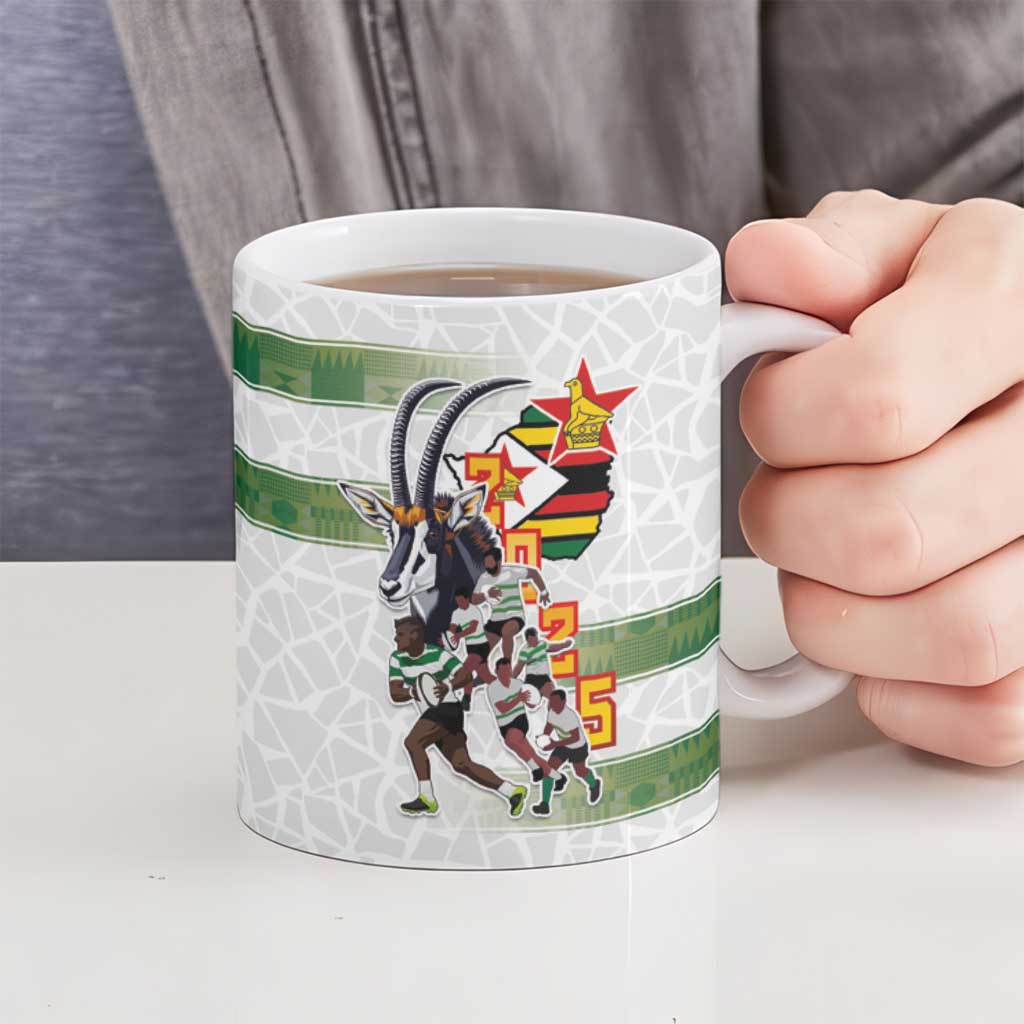Zimbabwe Rugby The Champions 2025 Ceramic Mug Warriors Sable Antelope - Wonder Print Shop