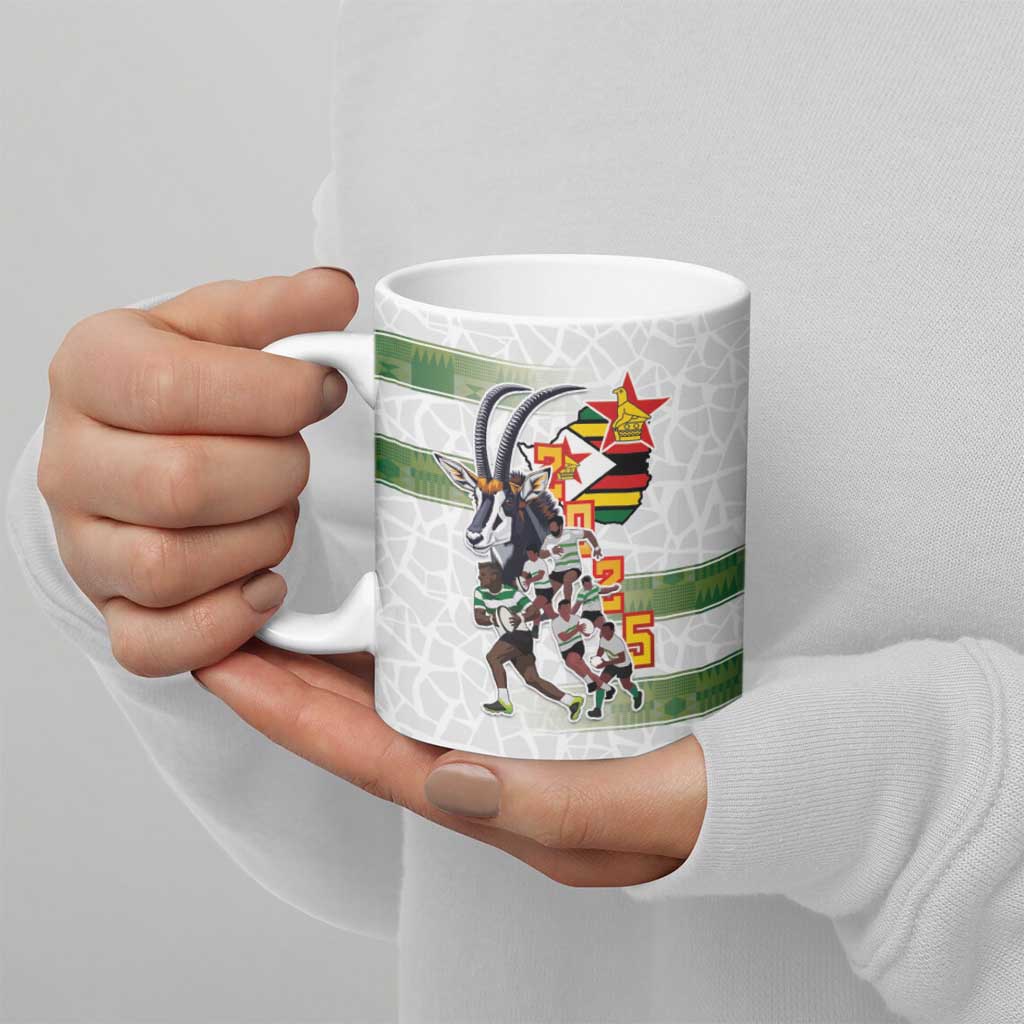Zimbabwe Rugby The Champions 2025 Ceramic Mug Warriors Sable Antelope - Wonder Print Shop