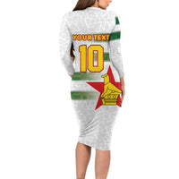 Custom Zimbabwe Rugby The Champions 2025 Family Matching Long Sleeve Bodycon Dress and Hawaiian Shirt Warriors Sable Antelope - Wonder Print Shop