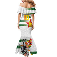 Custom Zimbabwe Rugby The Champions 2025 Family Matching Mermaid Dress and Hawaiian Shirt Warriors Sable Antelope - Wonder Print Shop