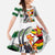 Custom Zimbabwe Rugby The Champions 2025 Family Matching Off The Shoulder Long Sleeve Dress and Hawaiian Shirt Warriors Sable Antelope - Wonder Print Shop