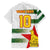Custom Zimbabwe Rugby The Champions 2025 Family Matching Off The Shoulder Long Sleeve Dress and Hawaiian Shirt Warriors Sable Antelope - Wonder Print Shop