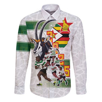 Custom Zimbabwe Rugby The Champions 2025 Family Matching Off Shoulder Short Dress and Hawaiian Shirt Warriors Sable Antelope - Wonder Print Shop