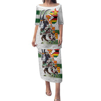 Custom Zimbabwe Rugby The Champions 2025 Family Matching Puletasi and Hawaiian Shirt Warriors Sable Antelope - Wonder Print Shop