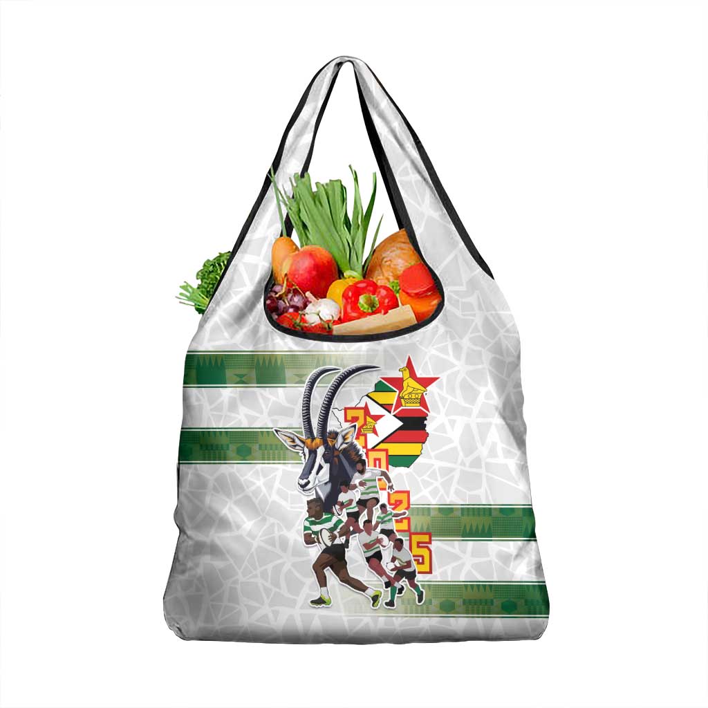 Zimbabwe Rugby The Champions 2025 Grocery Bag Warriors Sable Antelope - Wonder Print Shop