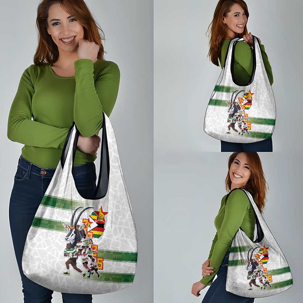 Zimbabwe Rugby The Champions 2025 Grocery Bag Warriors Sable Antelope - Wonder Print Shop