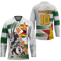 Custom Zimbabwe Rugby The Champions 2025 Hockey Jersey Warriors Sable Antelope - Wonder Print Shop