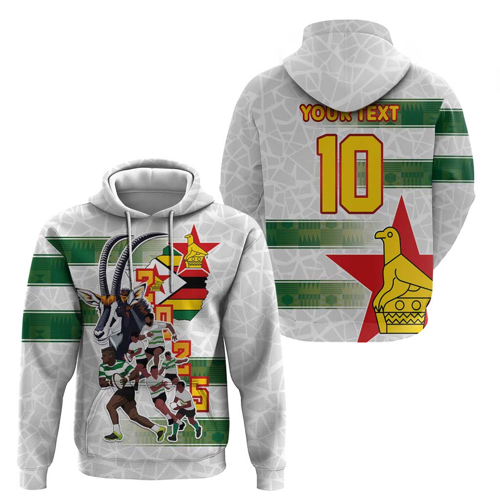 Custom Zimbabwe Rugby The Champions 2025 Hoodie Warriors Sable Antelope - Wonder Print Shop