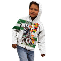Custom Zimbabwe Rugby The Champions 2025 Kid Hoodie Warriors Sable Antelope - Wonder Print Shop
