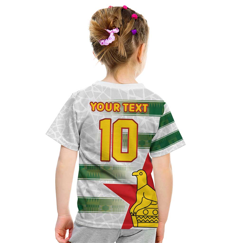Custom Zimbabwe Rugby The Champions 2025 Kid T Shirt Warriors Sable Antelope - Wonder Print Shop