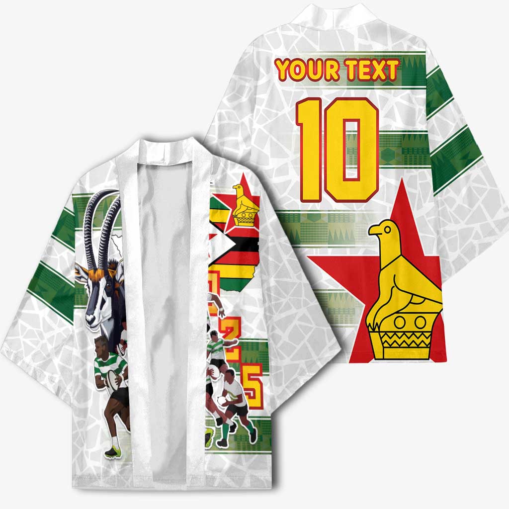 Custom Zimbabwe Rugby The Champions 2025 Kimono Warriors Sable Antelope - Wonder Print Shop