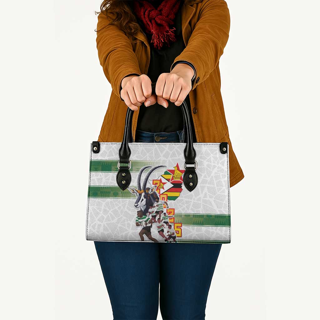 Zimbabwe Rugby The Champions 2025 Leather Bag Warriors Sable Antelope - Wonder Print Shop