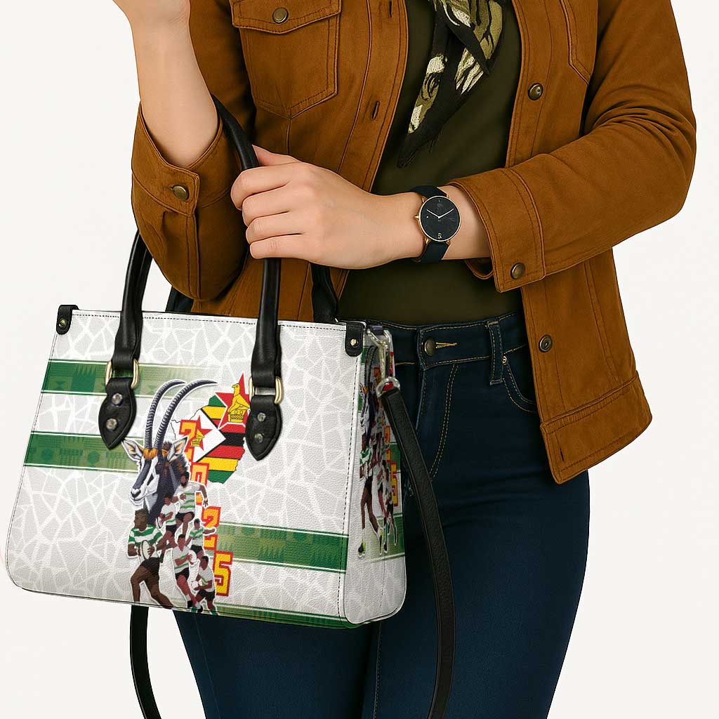 Zimbabwe Rugby The Champions 2025 Leather Bag Warriors Sable Antelope - Wonder Print Shop