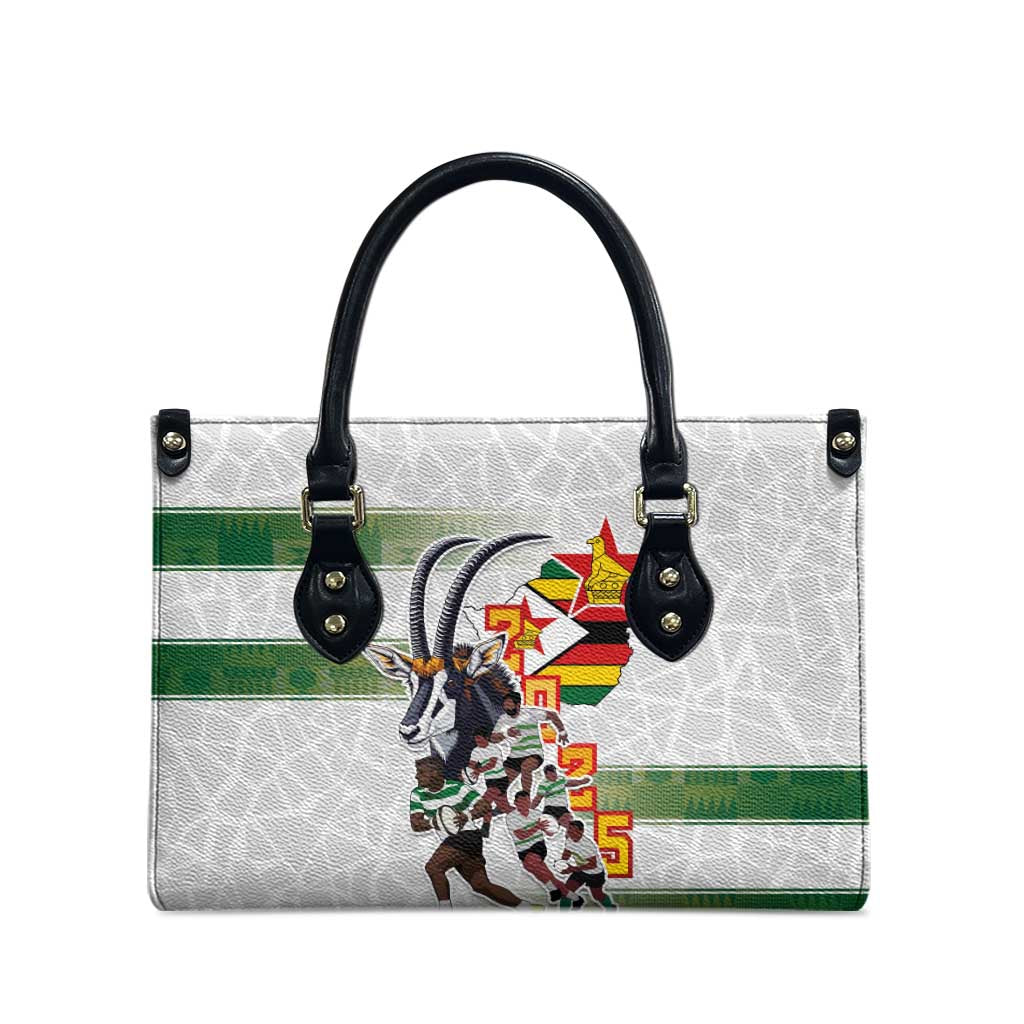 Zimbabwe Rugby The Champions 2025 Leather Bag Warriors Sable Antelope - Wonder Print Shop