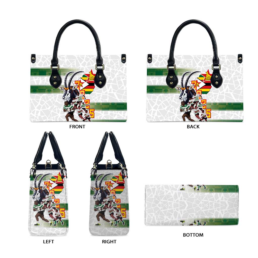 Zimbabwe Rugby The Champions 2025 Leather Bag Warriors Sable Antelope - Wonder Print Shop