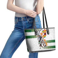 Zimbabwe Rugby The Champions 2025 Leather Tote Bag Warriors Sable Antelope - Wonder Print Shop