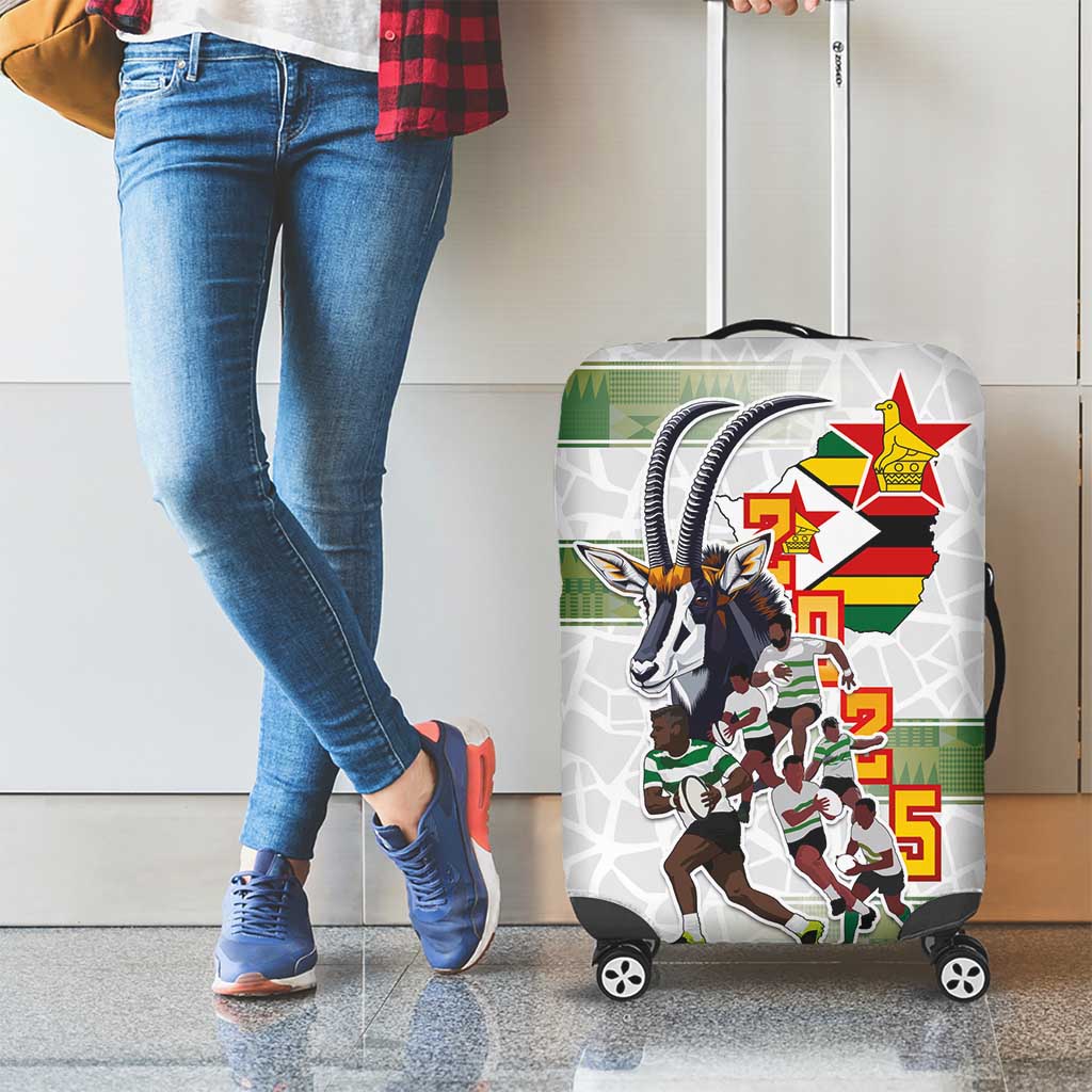 Zimbabwe Rugby The Champions 2025 Luggage Cover Warriors Sable Antelope - Wonder Print Shop