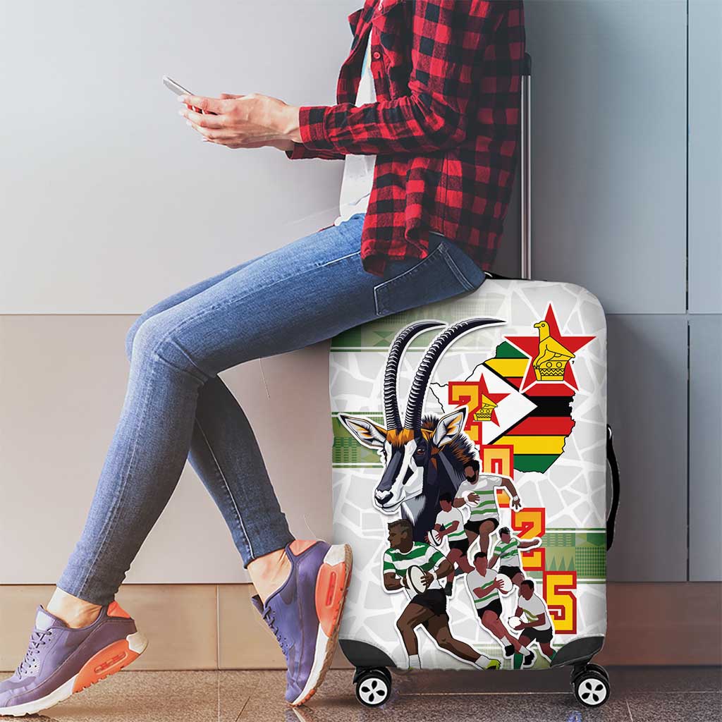 Zimbabwe Rugby The Champions 2025 Luggage Cover Warriors Sable Antelope - Wonder Print Shop