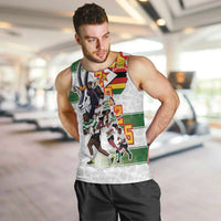 Custom Zimbabwe Rugby The Champions 2025 Men Tank Top Warriors Sable Antelope - Wonder Print Shop