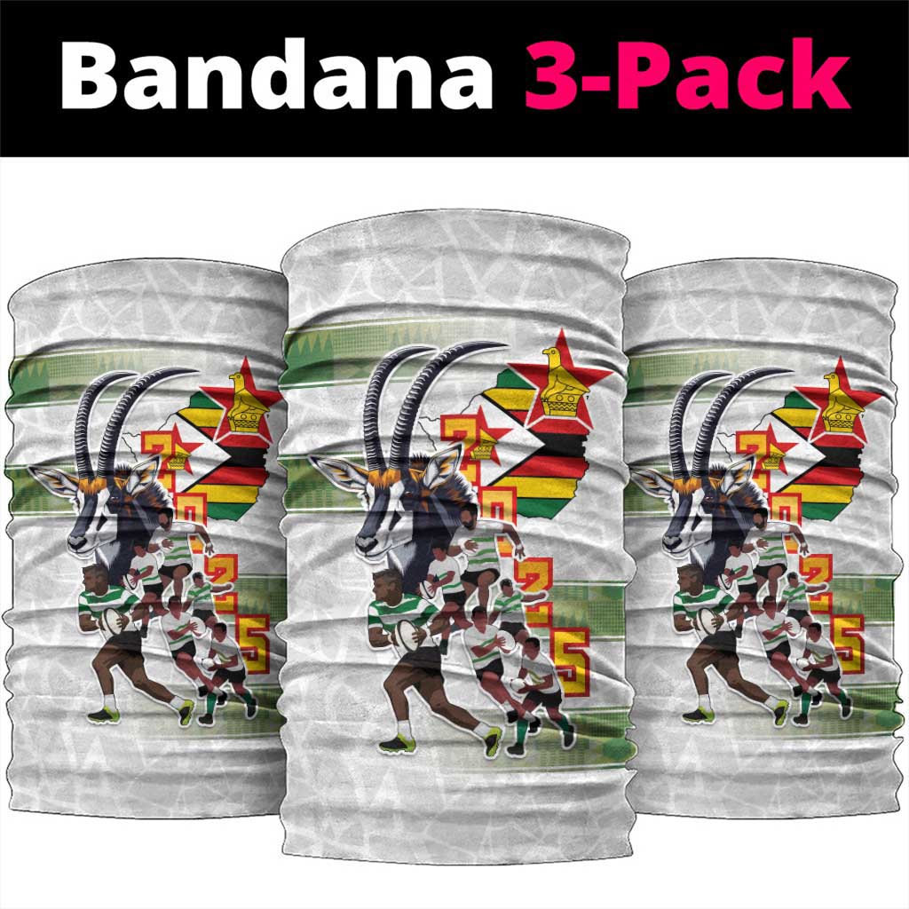 Zimbabwe Rugby The Champions 2025 Neck Gaiter Warriors Sable Antelope - Wonder Print Shop