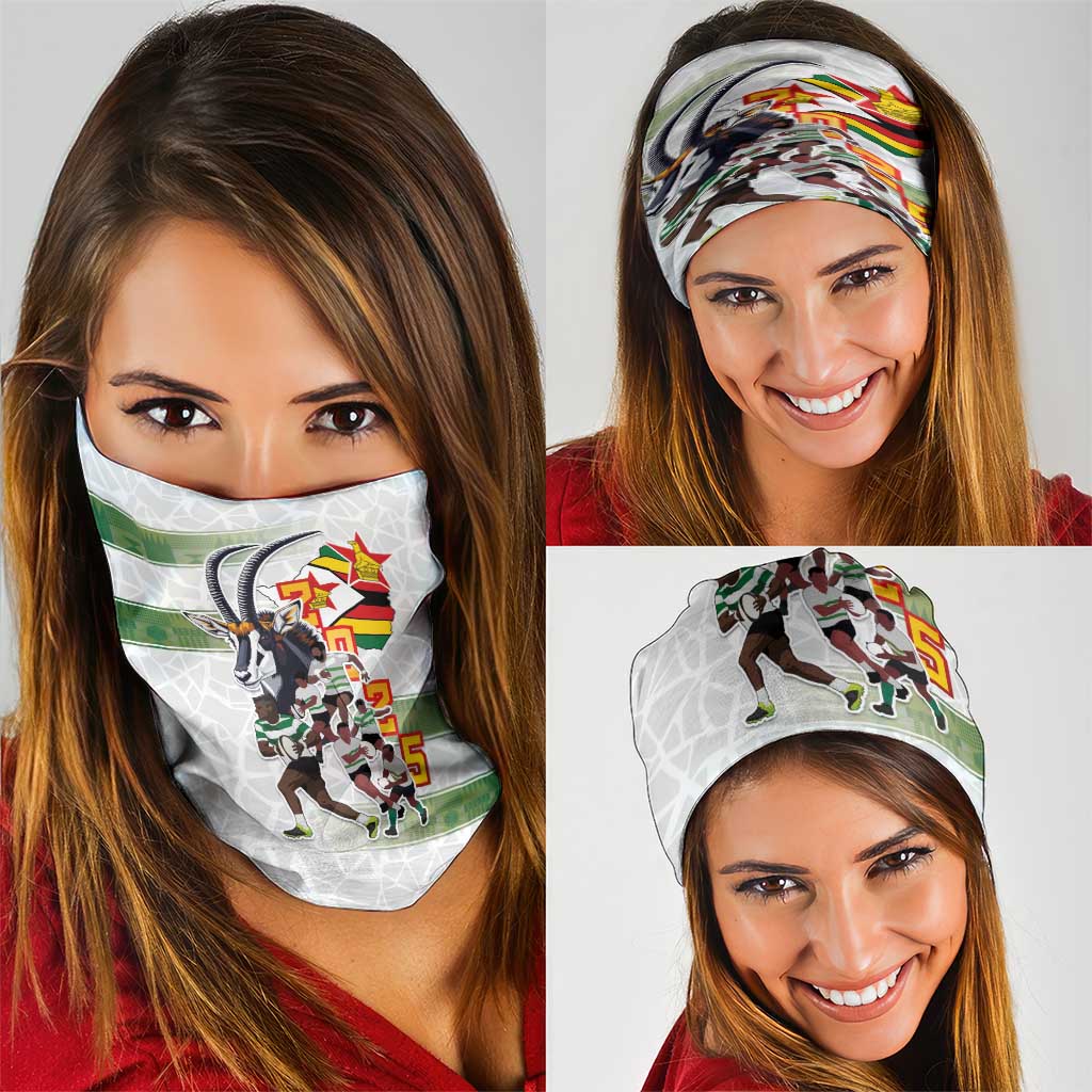 Zimbabwe Rugby The Champions 2025 Neck Gaiter Warriors Sable Antelope - Wonder Print Shop