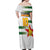 Custom Zimbabwe Rugby The Champions 2025 Off Shoulder Maxi Dress Warriors Sable Antelope - Wonder Print Shop