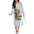 Custom Zimbabwe Rugby The Champions 2025 Off The Shoulder Long Sleeve Dress Warriors Sable Antelope - Wonder Print Shop